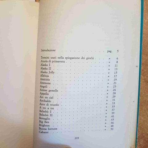 IL LIBRO DEI SOLITARI - ALBERTO MONTI - DE VECCHI 1973 CARTE GIOCHI SOLITARIO