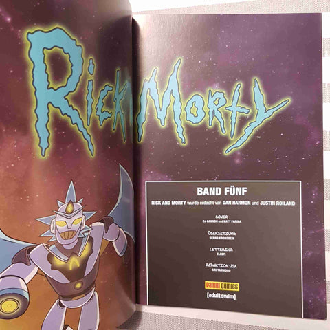 RICK AND MORTY - 5 BAND FÜNF PANINI COMICS STARKS CANNON ELLERBY FARINA TEDESCO