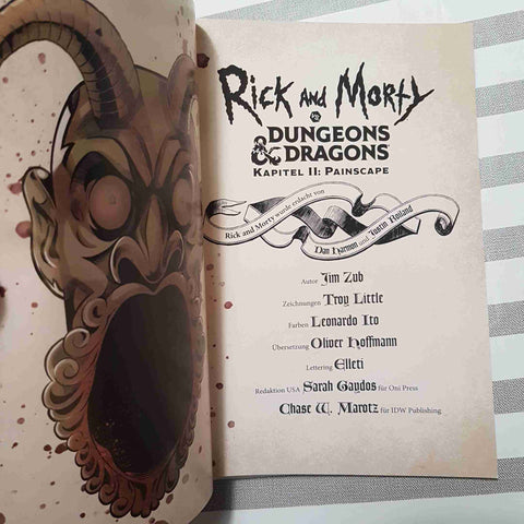 RICK AND MORTY VS DUNGEONS & DRAGONS II PAINSCAPE ZUB LITTLE PANINI TEDESCO