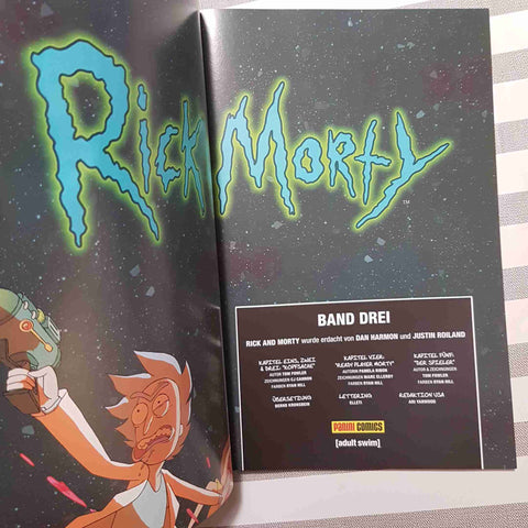 RICK AND MORTY BAND DREI 3 FOWLER CANNON RIBON ELLERBY PANINI COMICS TEDESCO
