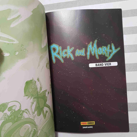 RICK AND MORTY BAND VIER 4 STARKS CANNON ELLERBY - PANINI COMICS FUMETTO TEDESCO