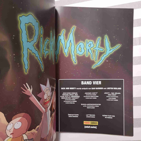 RICK AND MORTY BAND VIER 4 STARKS CANNON ELLERBY - PANINI COMICS FUMETTO TEDESCO
