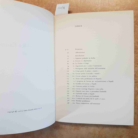 DENIS MACK SMITH - GARIBALDI E CAVOUR NEL 1860 EINAUDI 1958 PRIMA EDIZIONE