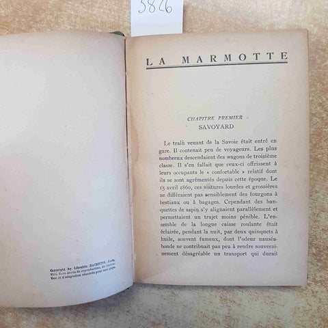 LA MARMOTTE PIERRE MAËL 1925 HACHETTE PARIS ROMANZO FRANCESE