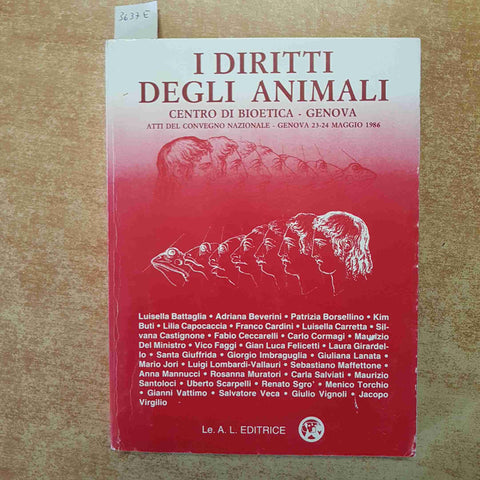 I DIRITTI DEGLI ANIMALI - CASTIGNONE BATTAGLIA BIOETICA GENOVA 1986 VIVISEZIONE