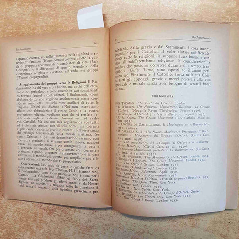 PICCOLO DIZIONARIO DELLE SETTE PROTESTANTI CRIVELLI 1945 LA CIVILTA' CATTOLICA