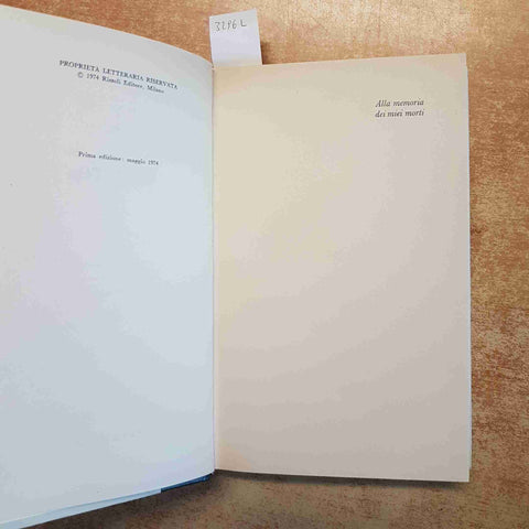 CAFIERO biografia storica PIER CARLO MASINI - RIZZOLI - PRIMA EDIZIONE 1974