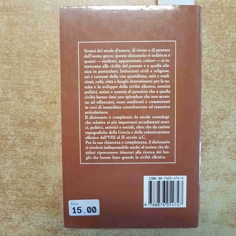 DIZIONARIO DELLA CIVILTA' GRECA - GREMESE LAROUSSE 1990  STORIA CULTURA GRECIA