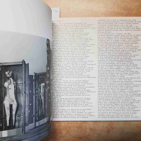 LUCIANO MINGUZZI catalogo MARCO VALSECCHI 1973 ROTONDA DI VIA BESANA MILANO