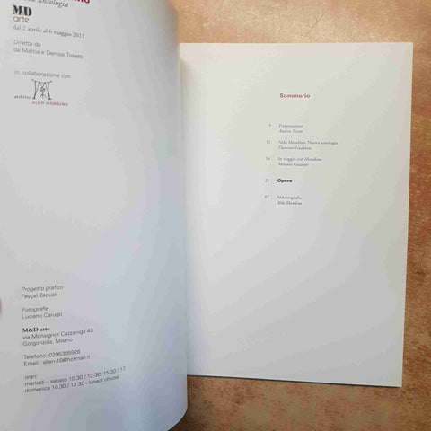 ALDO MONDINO  NUOVA ANTOLOGIA  M&D ARTE 2011  CATALOGO MOSTRA ARTE