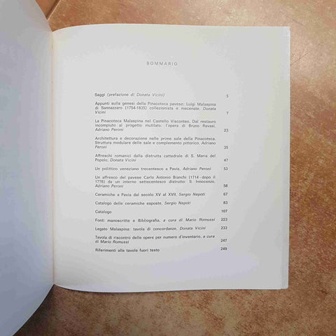 PAVIA PINACOTECA MALASPINA  CATALOGO DELLE COLLEZIONI 1981COMUNE DI PAVIA ARTE