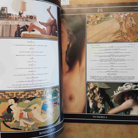 RIVISTA ES N.4 LA STORIA E L'IMMAGINE DELL'EROS AA.VV. ES 1986 EROTICA FOTO