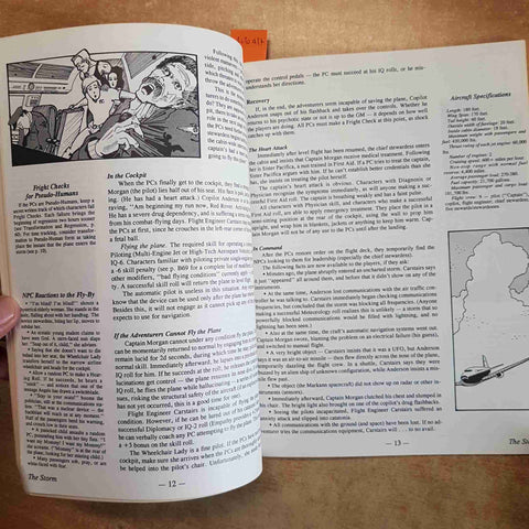 GURPS FLIGHT 13 gioco di ruolo ARMINTROUT STEVE JACKSON GAMES 1989 HORROR SPACE