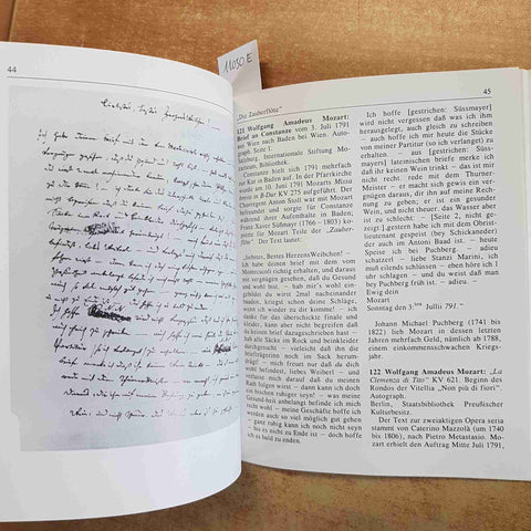 WOLFGANG AMADEUS MOZART 1756-1791 CATALOGO MOSTRA MOZARTEUM SALZBURG