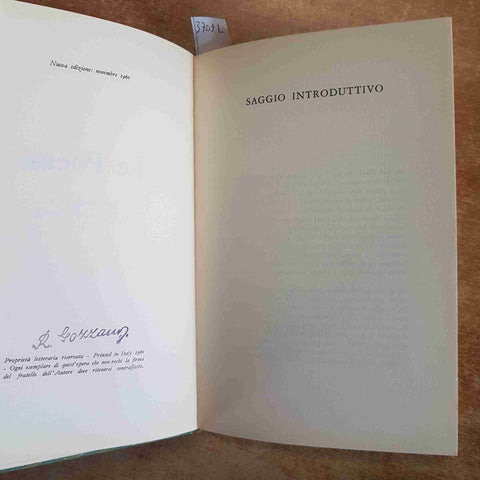 GUIDO GOZZANO - LE POESIE - GARZANTI 1960 SAGGIO INTRODUTTIVO DI EUGENIO MONTALE