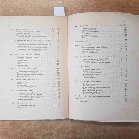 PIER CARLO LANDUCCI - ESISTE DIO? SCIENZA FILOSOFIA RELIGIONE III EDIZIONE 1951