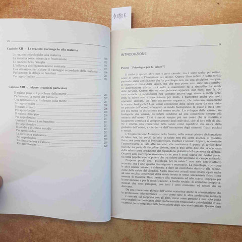 SILVIA BONINO PSICOLOGIA PER LA SALUTE CEA 1988 PERCEZIONE MEMORIA MEDICINA