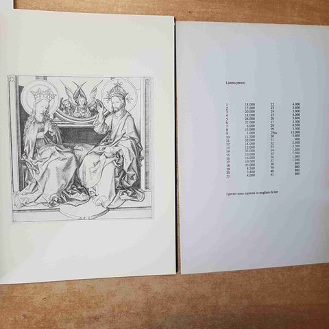 INCISORI DI NORIMBERGA DAL 1480 AL 1555 ARTE INCISIONI GABINETTO SALAMON - BOLIS