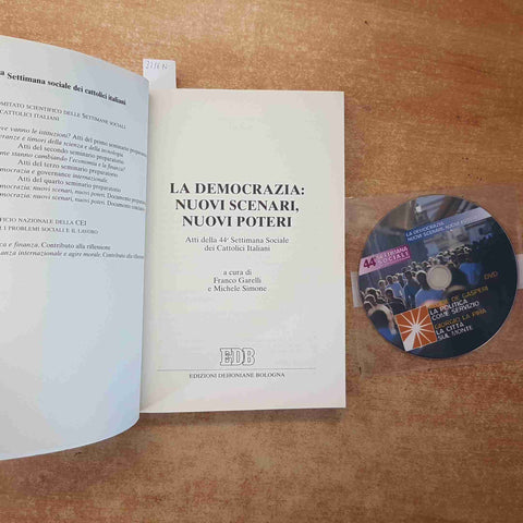 LA DEMOCRAZIA NUOVI SCENARI NUOVI POTERI - GARELLI SIMONE - EDB + DVD 2005