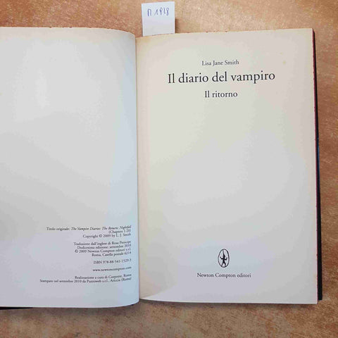 LISA JANE SMITH - IL DIARIO DEL VAMPIRO IL RITORNO - NEWTON COMPTON 2010