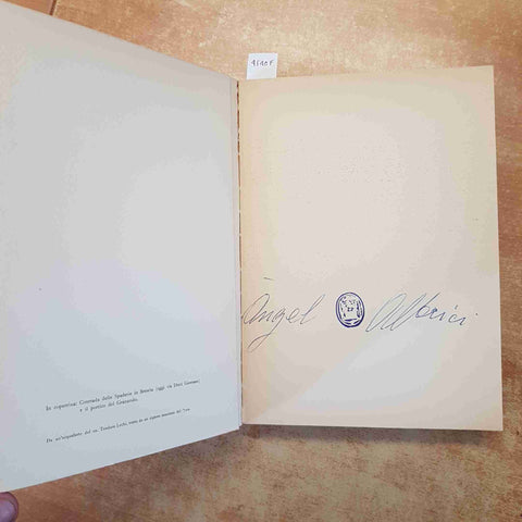 ANGEL ALBRICI autografato! GIONA PIO DE BERTOLDO 1969 PROVERBI BRESCIANI BRESCIA