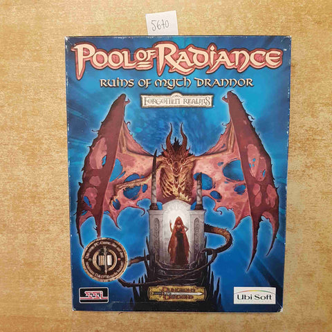 POOL OF RADIANCE RUINS OF MYTH DRANNOR PC 2 CD BIG BOX D&D UBISOFT TEDESCO