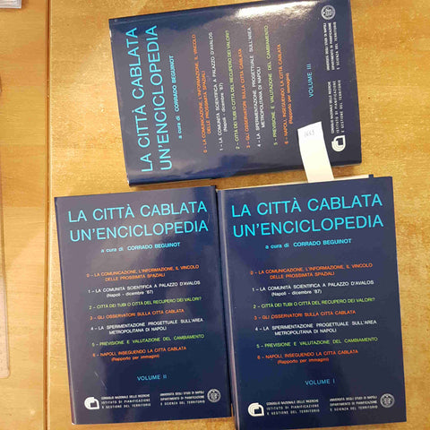 LA CITTA' CABLATA UN'ENCICLOPEDIA - CORRADO BEGUINOT 3 VOLUMI CNR NAPOLI 1989