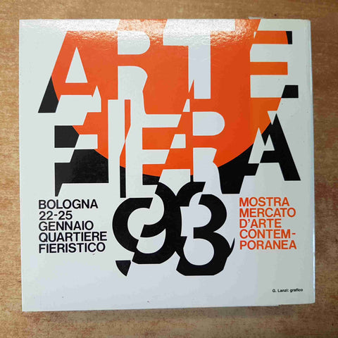 ARTE FIERA 93 BOLOGNA CATALOGO MOSTRA MERCATO D'ARTE CONTEMPORANEA 1993