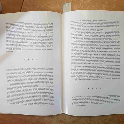ALVARO LA LUCE L'OMBRA LA POESIA DELL'IMMAGINE 1996 CATALOGO PITTURA CATTANEO