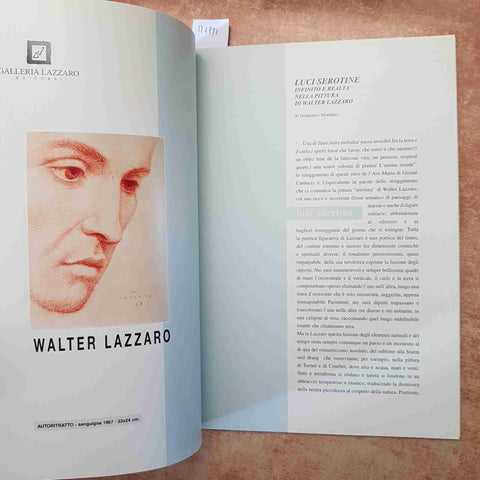 WALTER LAZZARO - LUCI SEROTINE - CATALOGO ARTE PITTURA 2005 GALLERIA LAZZARO