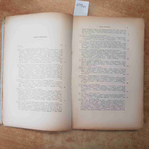 STORIA LETTERARIA D'ITALIA IL DUECENTO GIULIO BERTONI 1943 VALLARDI 3 EDIZIONE