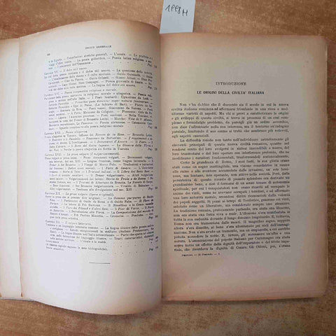 STORIA LETTERARIA D'ITALIA IL DUECENTO GIULIO BERTONI 1943 VALLARDI 3 EDIZIONE