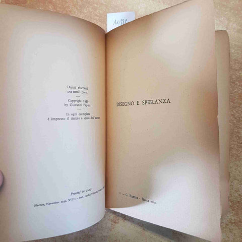 GIOVANNI PAPINI - ITALIA MIA 1°EDIZIONE - VALLECCHI 1939 FIRENZE STORIA ITALIANA