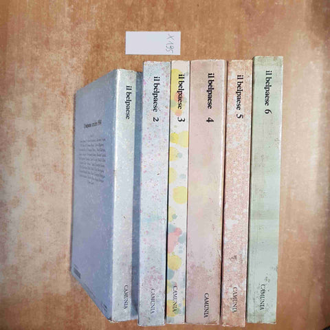 LOTTO 6 NUMERI 1/6 IL BELPAESE CAMUNIA 1984-1987 PASOLINI KEZICH VITALI PETRASSI