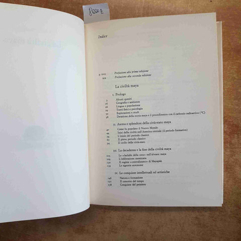 J. ERIC S. THOMPSON - LA CIVILTA' MAYA - EINAUDI 1970 SAGGI 463 ARCHEOLOGIA