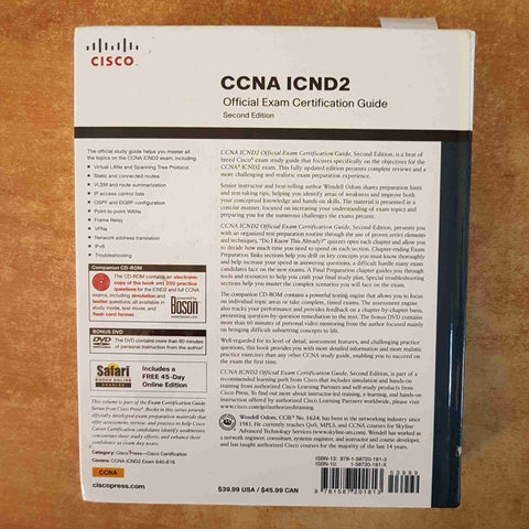 CISCO CCNA ICND2 OFFICIAL EXAM CERTIFICATION GUIDE WENDELL ODOM 2ND EDITION