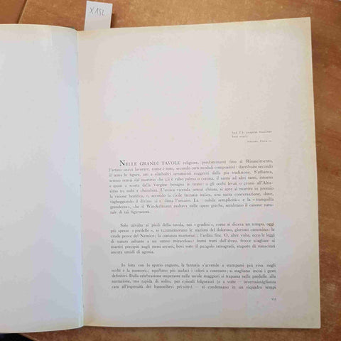 SALVINI, TRAVERSO - PREDELLE DAL '200 AL '500 VALLECCHI 1959 ARTE RINASCIMENTO