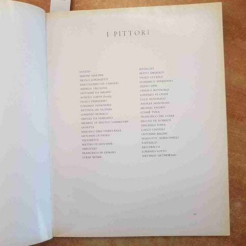 SALVINI, TRAVERSO - PREDELLE DAL '200 AL '500 VALLECCHI 1959 ARTE RINASCIMENTO