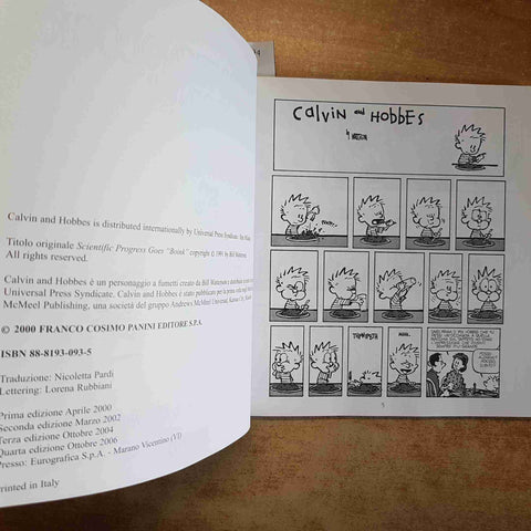 CALVIN AND HOBBES IL PROGRESSO TECNOLOGICO FA BOINK - BILL WATTERSON COMIX 2006