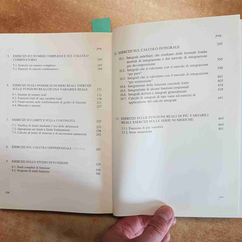 ANGOLI DE DIONIGI GIORGI - MATEMATICA GENERALE ESERCIZI SVOLTI 1999 GIAPPICHELLI