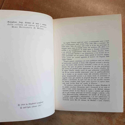 ELIZABETH LONGFORD - VITTORIA R.I. - BIOGRAFIA REGINA VITTORIA DALL'OGLIO 1967