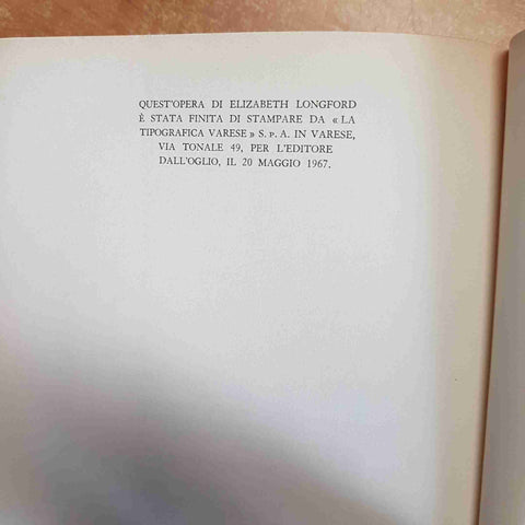 ELIZABETH LONGFORD - VITTORIA R.I. - BIOGRAFIA REGINA VITTORIA DALL'OGLIO 1967