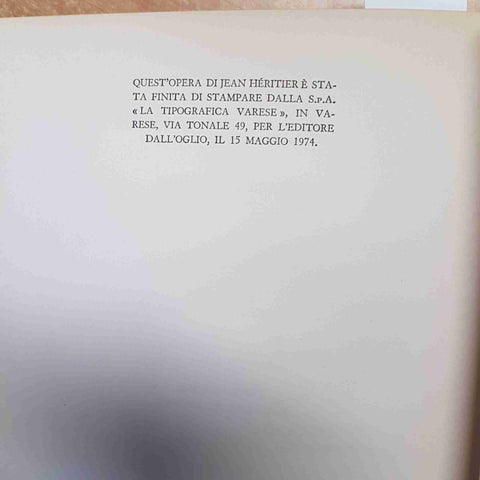 JEAN HERITIER - CATERINA DE' MEDICI biografia - DALL'OGLIO 1974 STORIA FRANCIA