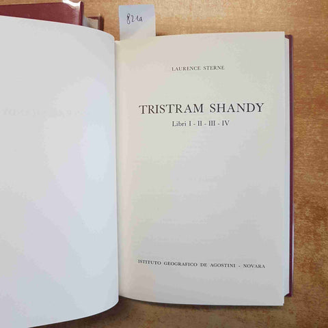 LAURENCE STERNE - TRISTRAM SHANDY - COMPLETO 2 VOLUMI 1968 DE AGOSTINI NOVARA