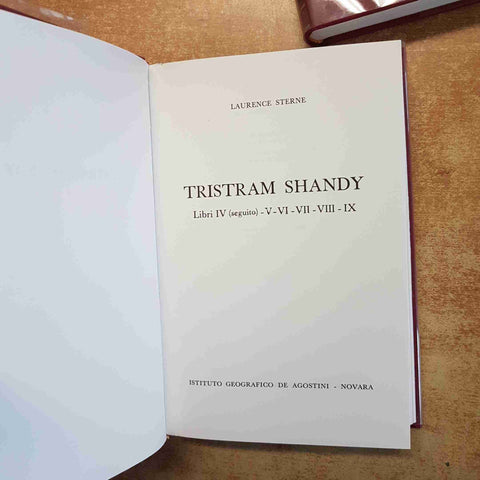 LAURENCE STERNE - TRISTRAM SHANDY - COMPLETO 2 VOLUMI 1968 DE AGOSTINI NOVARA