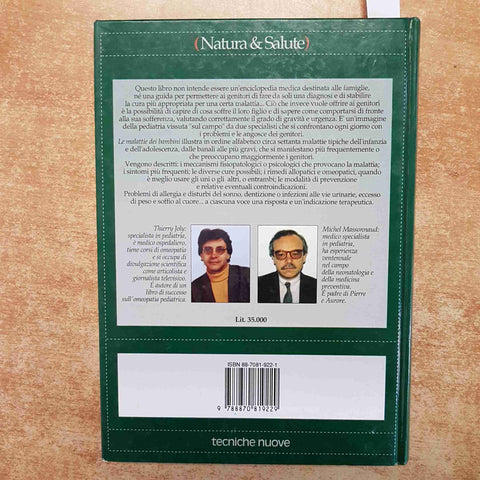 MASSONNAUD, JOLY - LE MALATTIE DEI BAMBINI TECNICHE NUOVE 1993 PEDIATRIA SALUTE
