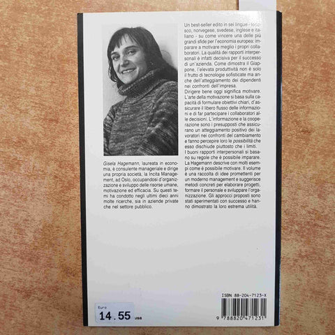 GISELA HAGEMANN - ECCELLENZA NELLA MOTIVAZIONE 1992 FRANCOANGELI MANAGEMENT