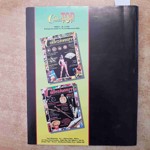 TOP COLLEZIONARE N.1 1993 EDIZIONI EDEN - FLIPPER BARBIE SOLDATINI PENNE BASTONI