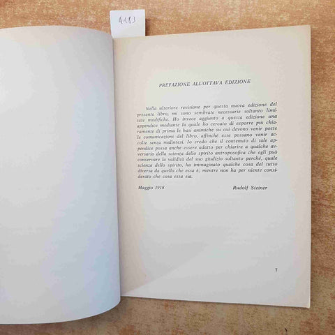 RUDOLF STEINER - L'INIZIAZIONE - EDITRICE ANTROPOSOFICA 1971 ESOTERISMO