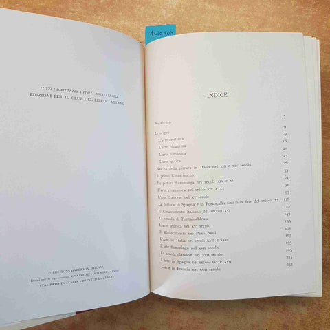 GERMAIN BAZIN - STORIA DELLA PITTURA - CLUB DEL LIBRO 1963 ARTE ILLUSTRATO